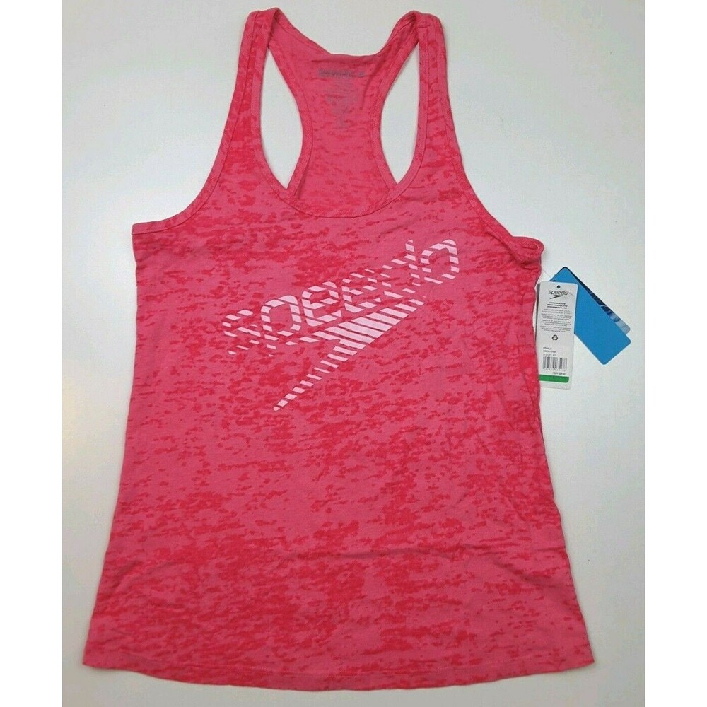 Speedo Women's Female Dashing Logo Tank Top Bright Pink Size L or XL